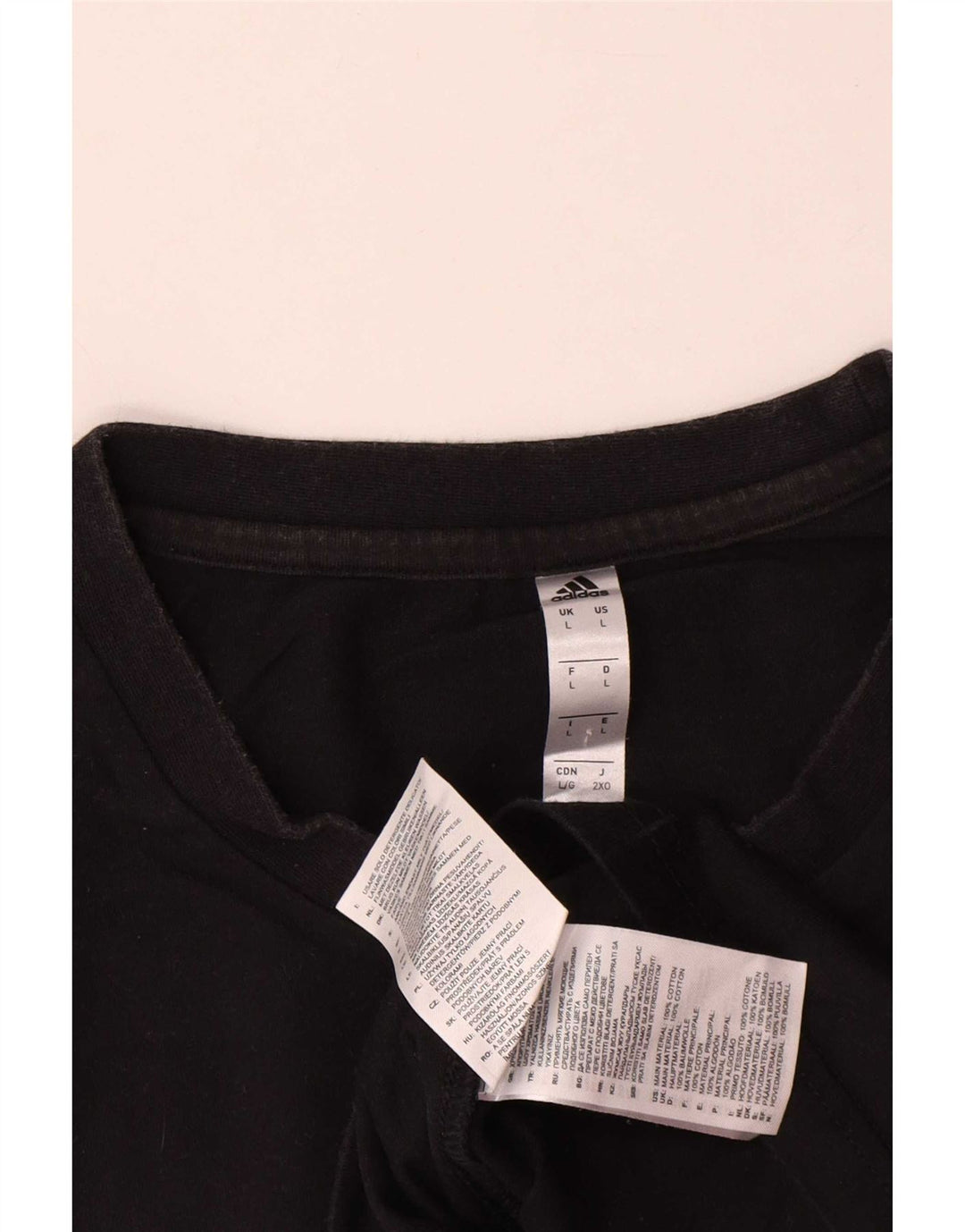Adidas T-Shirt Homme Haut Grand Coton Noir