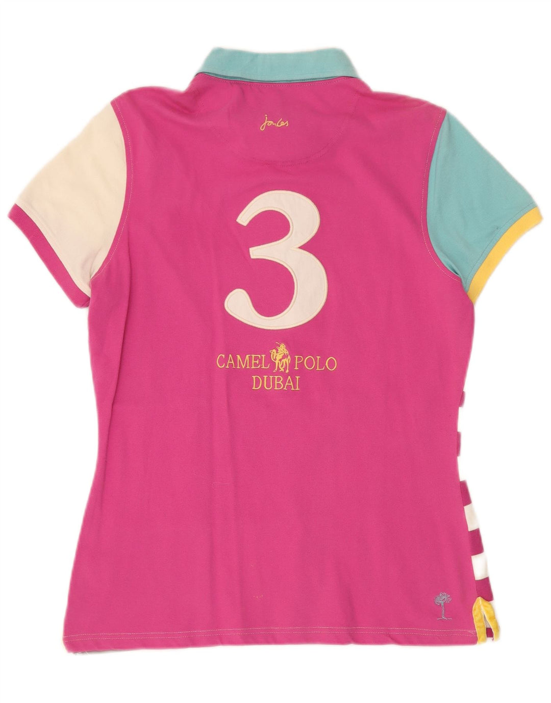 TOM JOULE Polo de rugby graphique Dubai pour femme UK 16 Large Multicolore