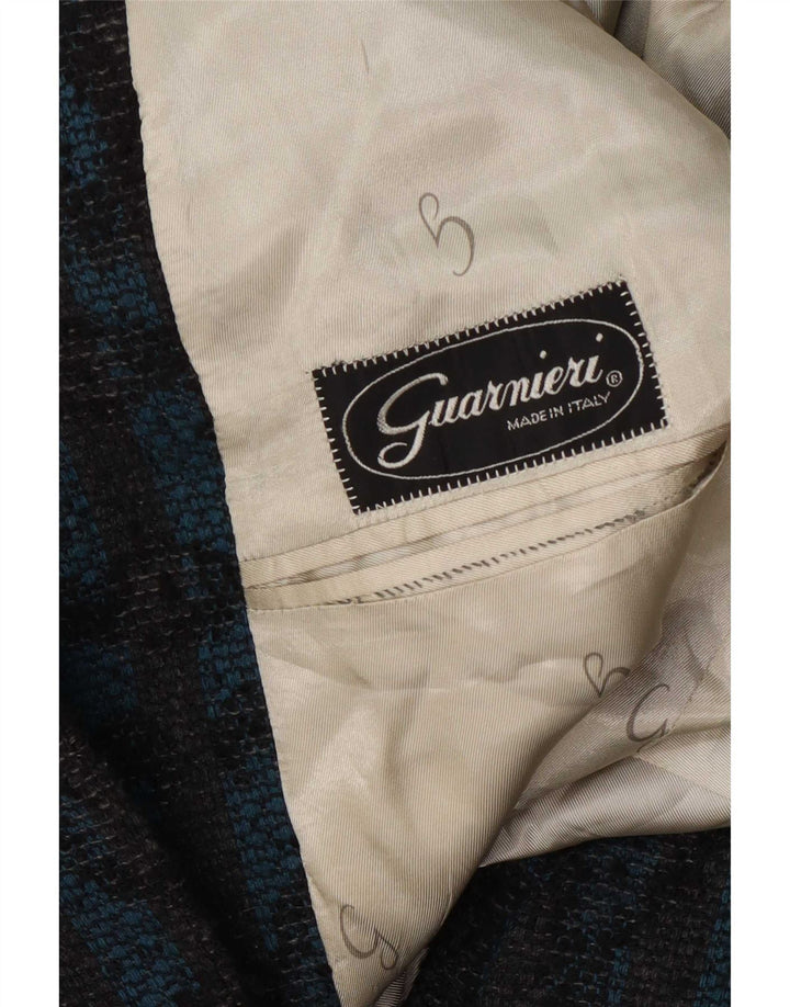 Guarnieri Veste Blazer 2 Boutons Homme UK 40 Grand Bleu Paisley