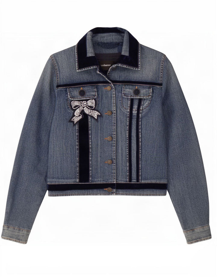 Roccobarocco Veste en Jean Femme IT 46 Grand Bleu Coton