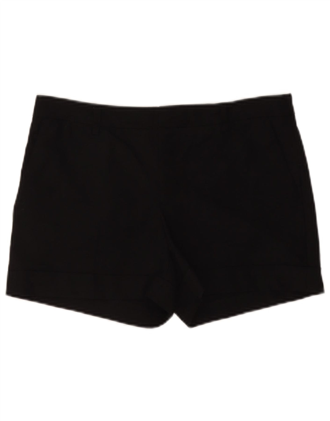 ZARA Short Chino Femme Moyen W28 Noir Polyester