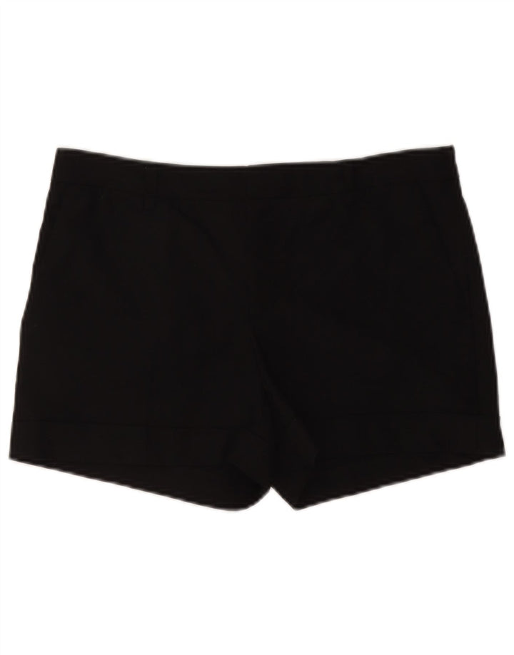 ZARA Short Chino Femme Moyen W28 Noir Polyester
