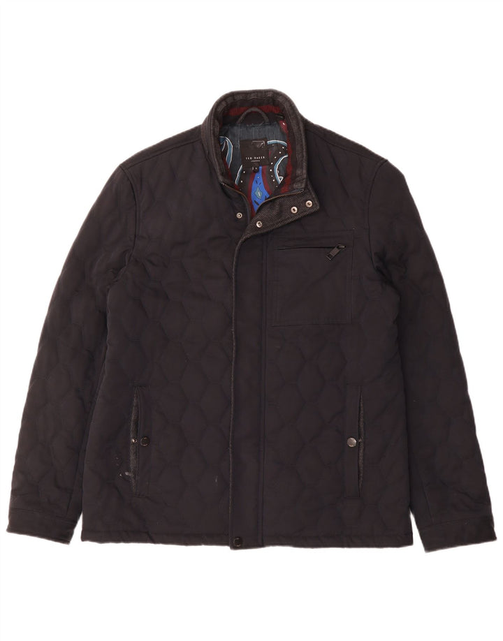 TED BAKER Veste matelassée pour homme Taille 5 XL Bleu marine