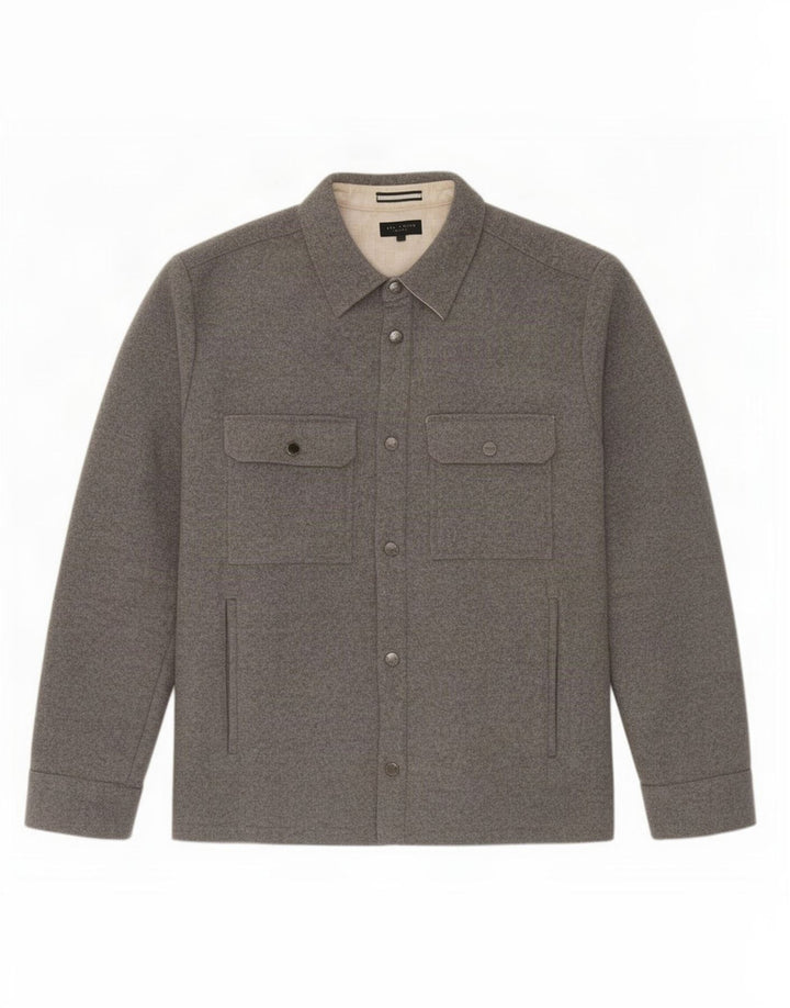Ted Baker Veste Bomber Homme Taille 5 XL Laine Grise