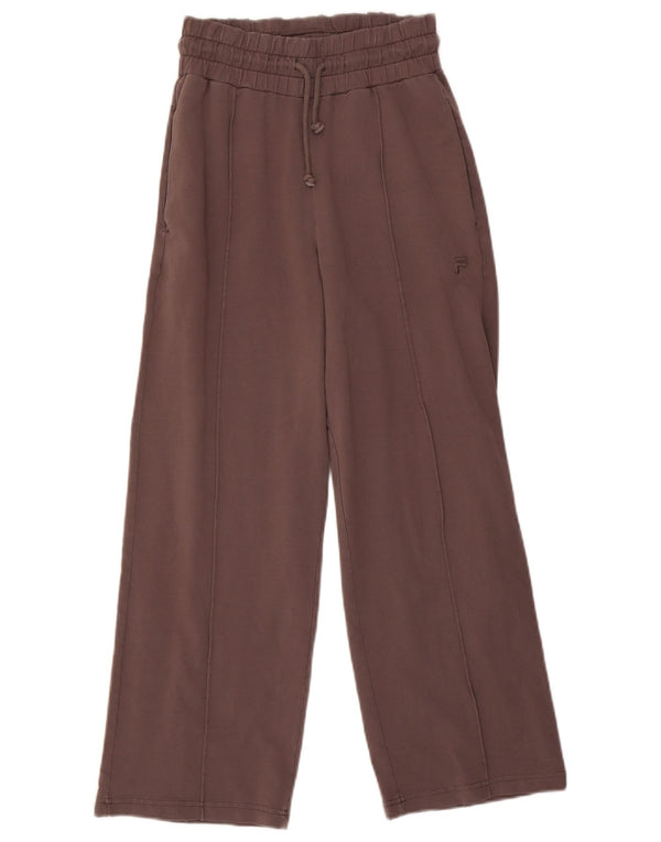 Fila Pantalon de survêtement large pour femme UK 4 XS Marron Coton