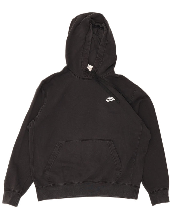 Nike Pull à capuche pour femme UK 14 en coton noir moyen