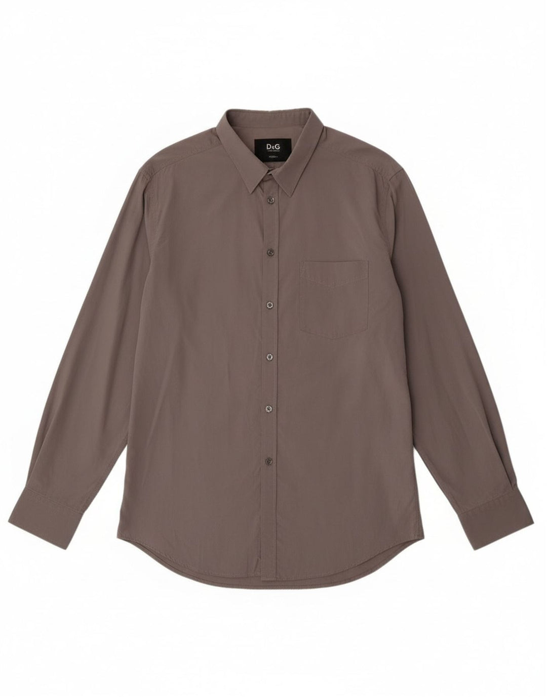 Dolce & Gabbana Chemise Slim Homme IT 52 Grand Coton Gris