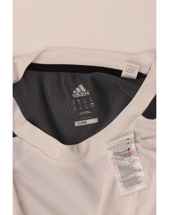 Adidas Hommes Climacool T-Shirt Top 2XL Blanc Colorblock Polyester