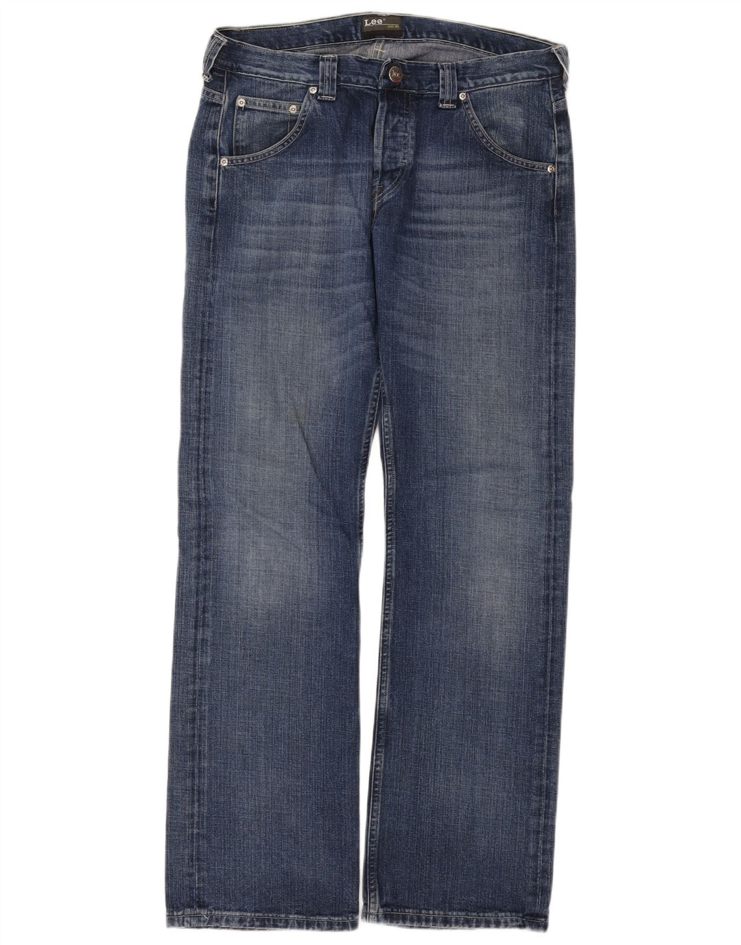 Lee Flint Jean Bootcut Coupe Régulière Homme W33 L32 Bleu Coton