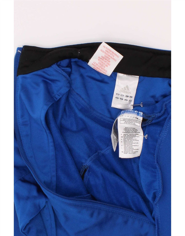 Adidas Veste de Survêtement Garçon 7-8 Ans Bleu Colorblock Polyester