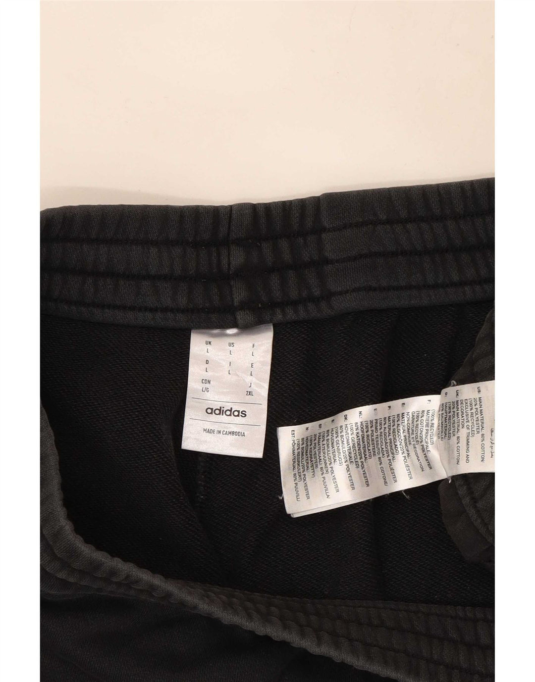 Adidas Short de sport pour homme Grand coton noir