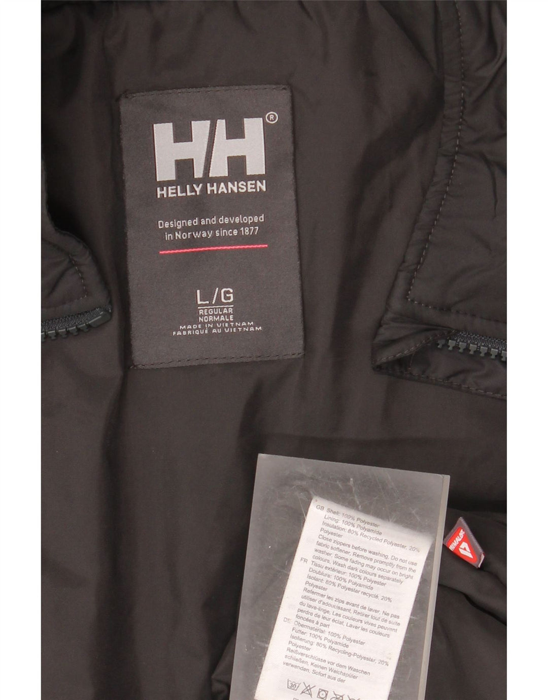 HELLY HANSEN Veste coupe-vent coupe régulière pour homme UK 40 Large Noir