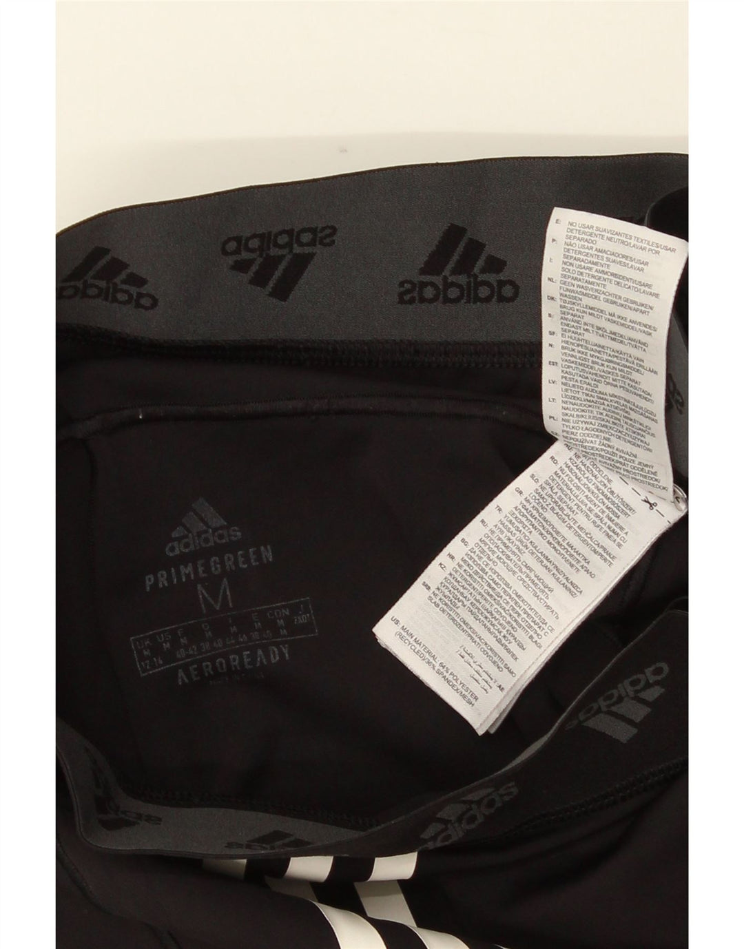 ADIDAS Femmes Aeroready Graphic Leggings UK 12/14 Polyester Noir Moyen
