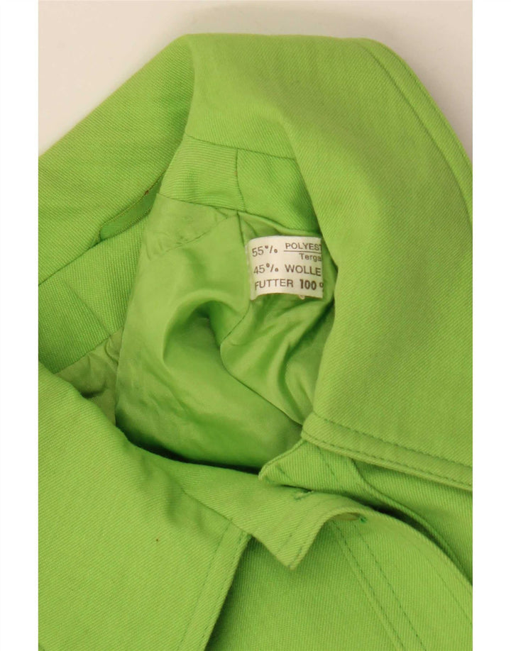 Gil Bret Veste Bomber Courte Femme UK 14 Grand Vert Polyester