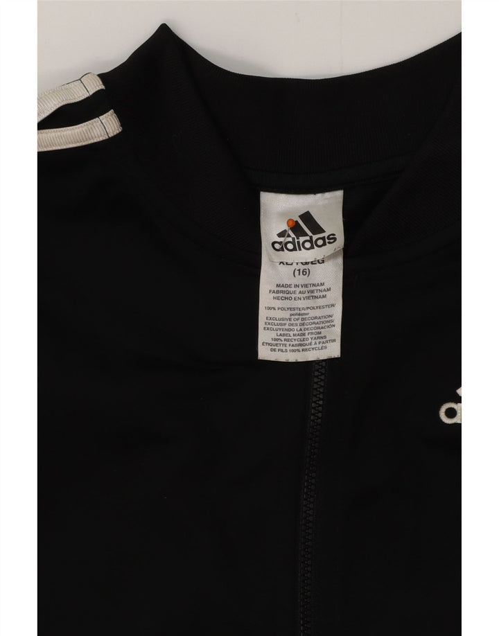 ADIDAS Veste de survêtement pour garçon 15-16 ans XL Noir Polyester
