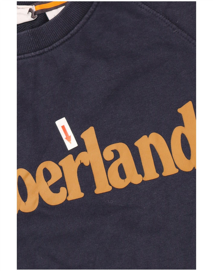Timberland Sweat-shirt Graphic Regular Fit pour hommes, petit, bleu marine