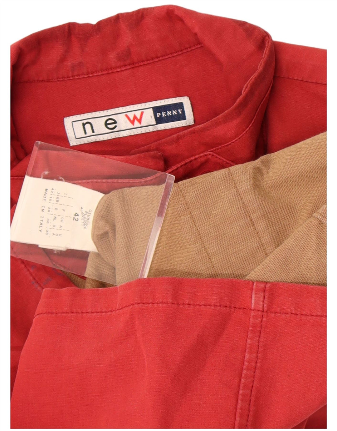 New Penny Veste utilitaire pour femme UK 10 Petit coton rouge