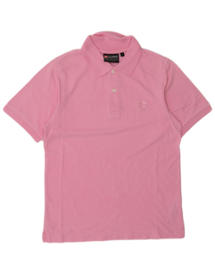 Lotto Polo Homme Petit Rose Coton