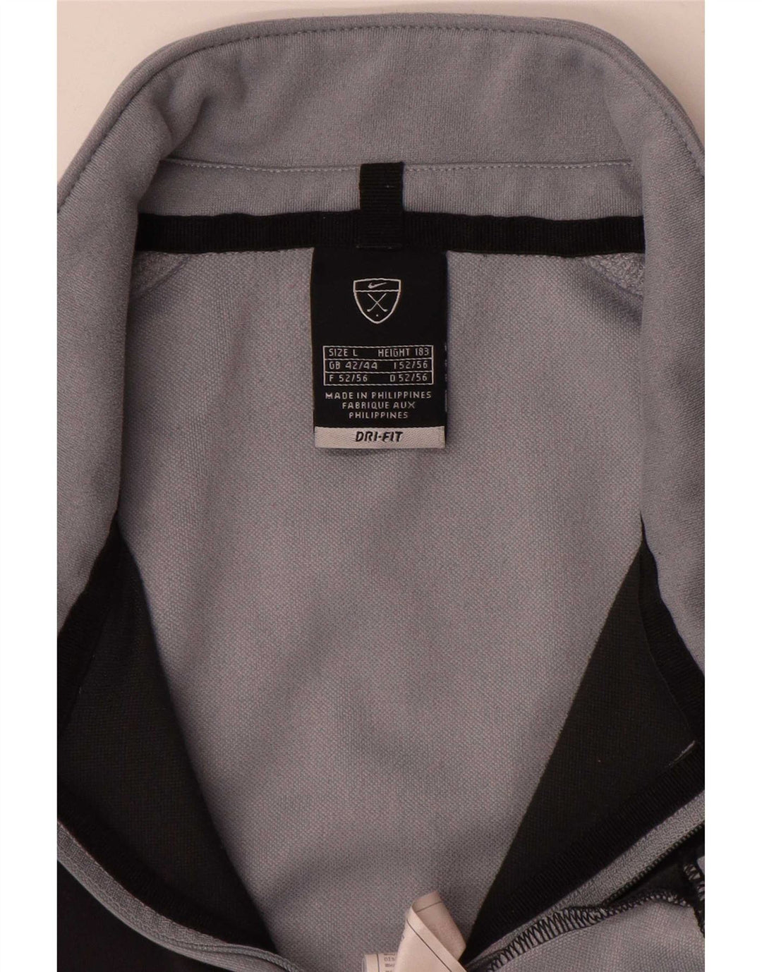 Nike Haut de survêtement Dri Fit pour homme UK 42/44 Large Gris Colorblock