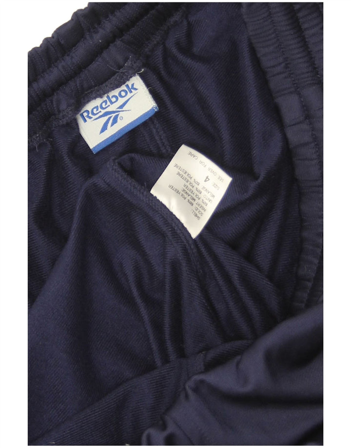 Reebok Pantalon de Survêtement Homme Bleu Marine Moyen Polyester Colorblock