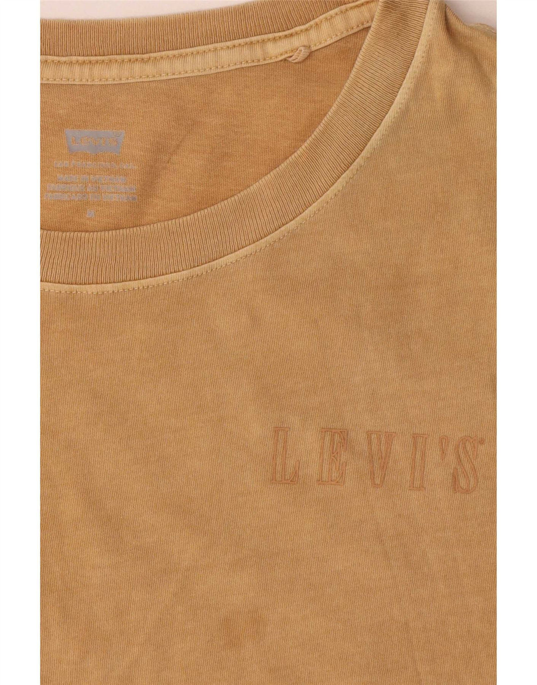 Levi's T-Shirt Femme UK 14 Beige Moyen Coton