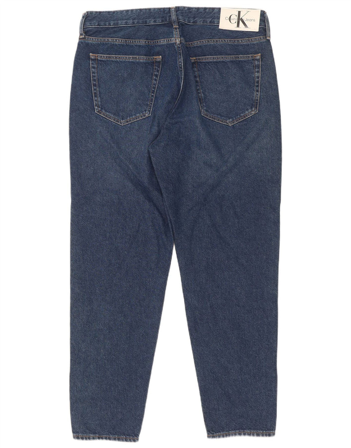 Calvin Klein Jean fuselé régulier pour homme W33 L30 Bleu Coton