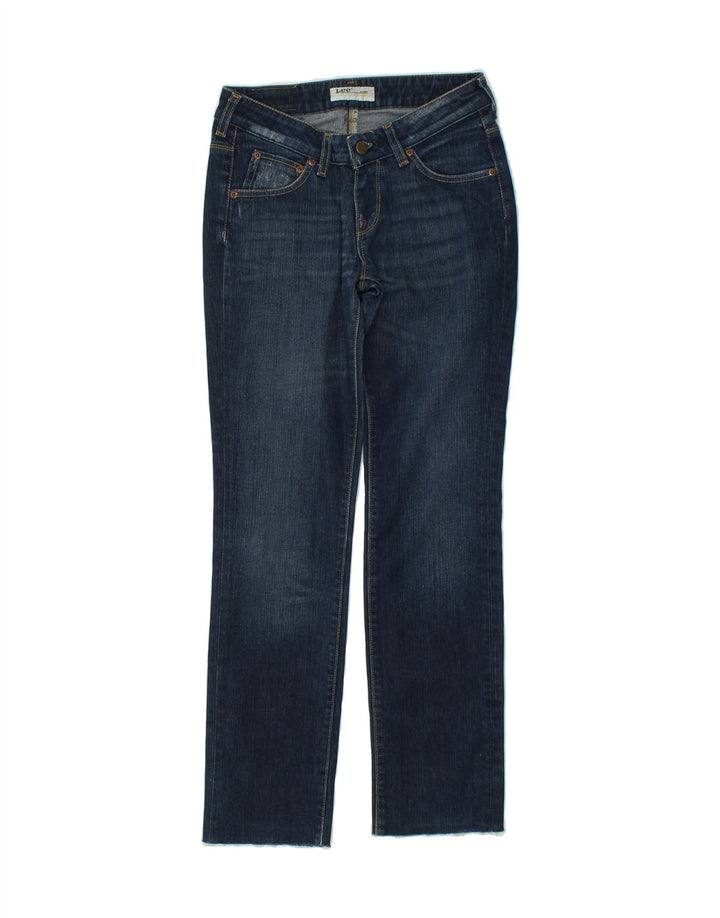 LEE Womens Norma Slim Jeans W26 L33 Navy Blue Cotton Vintage Lee and Second-Hand Lee from Messina Hembry 