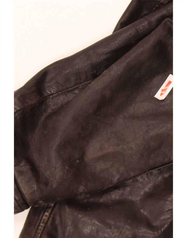 Bomboogie Veste de course en cuir pour homme UK 42 XL Cuir marron