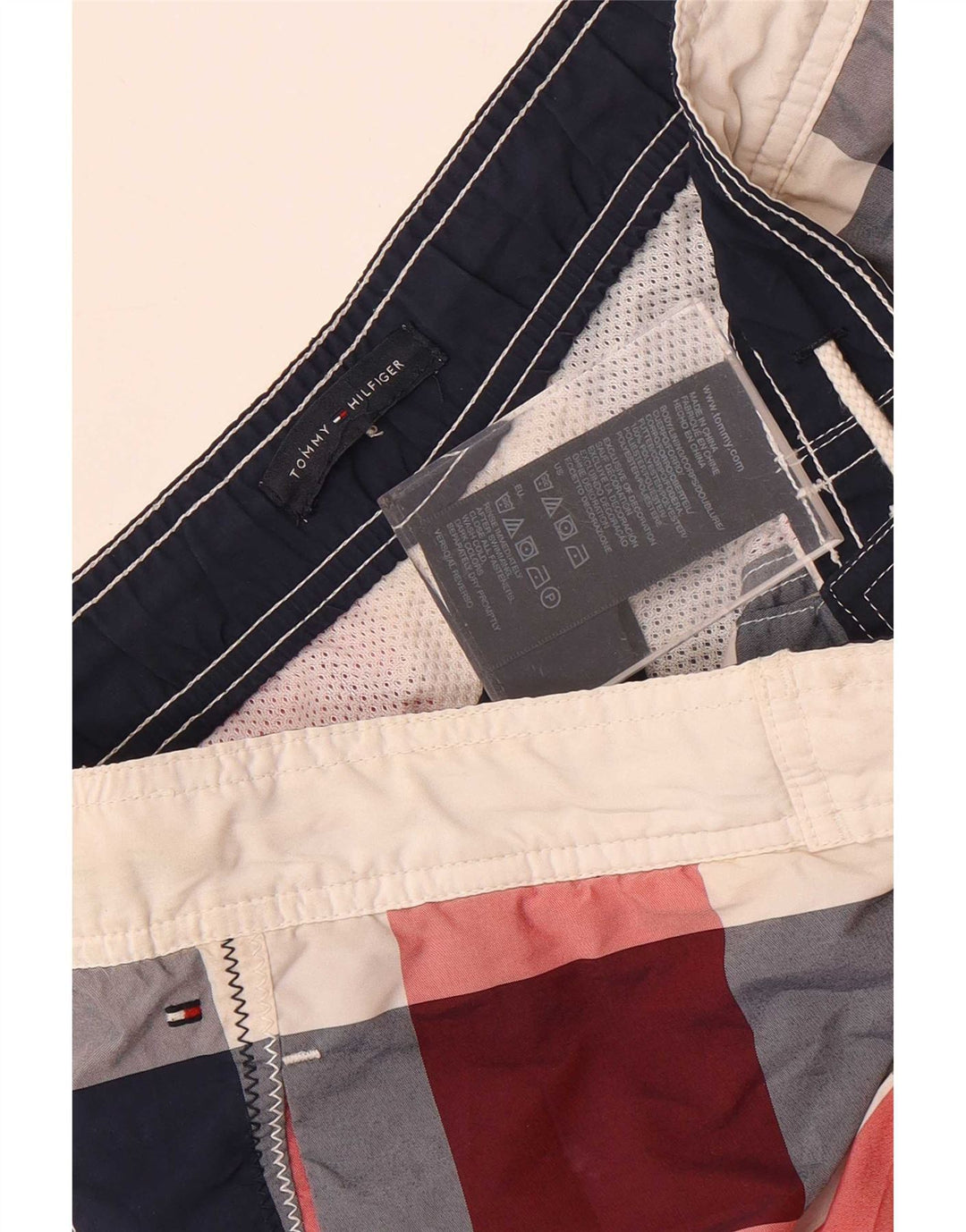 Tommy Hilfiger Short de Bain Garçon 13-14 ans Carreaux Multicolores