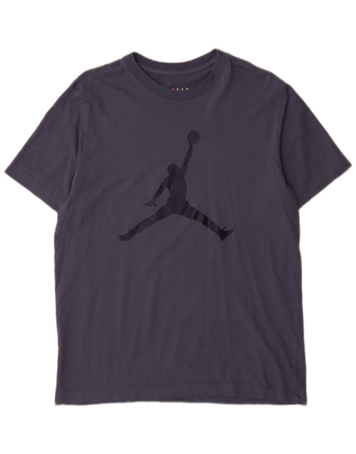 Jordan T-shirt graphique pour homme en coton bleu marine moyen