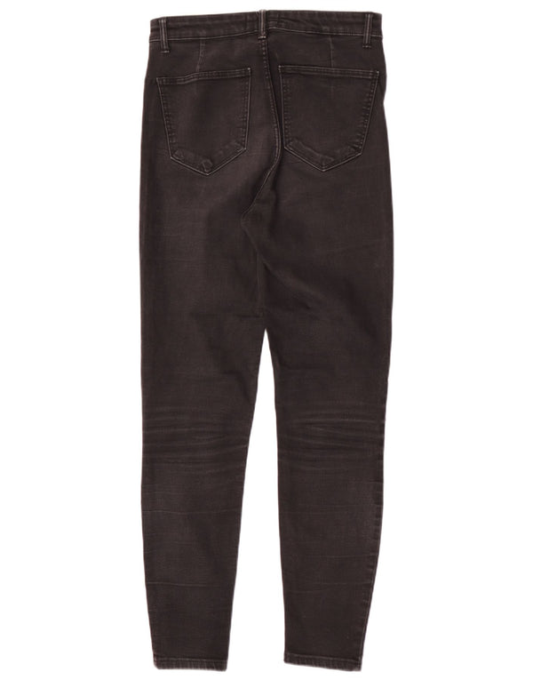 Zara Jean skinny taille haute pour femme EU 40 Medium W30 L28 Noir