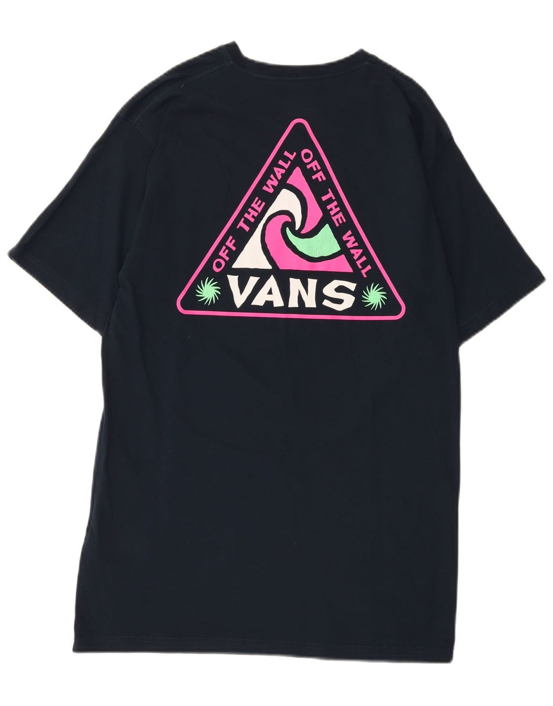 Vans Homme Coupe Classique T-Shirt Graphique Haut Bleu Marine Moyen Coton