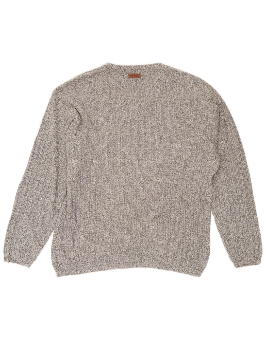 Marlboro Classics Pull col V Homme Gris Moyen Coton Moucheté