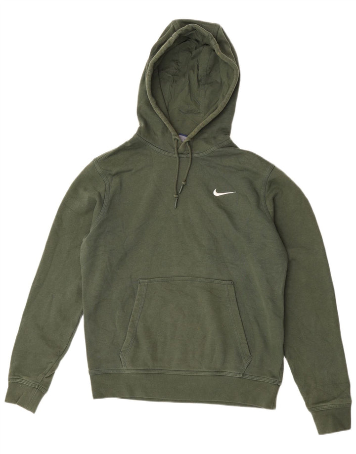 Nike Pull à capuche en coton vert moyen pour homme