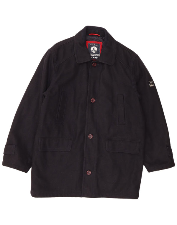 Navigare Manteau Coupe-Vent Yachting Homme UK 42 XL Laine Bleu Marine
