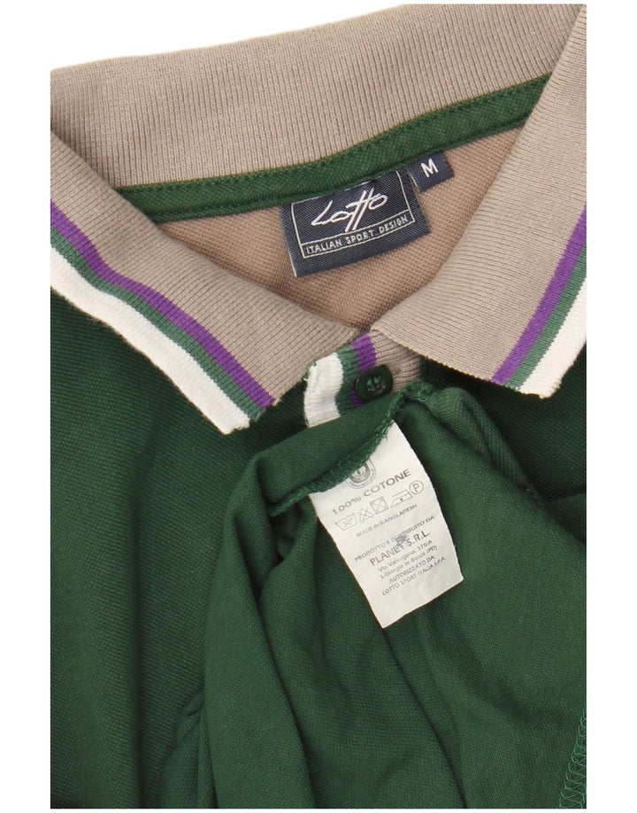Lotto Polo Homme Vert Moyen Coton