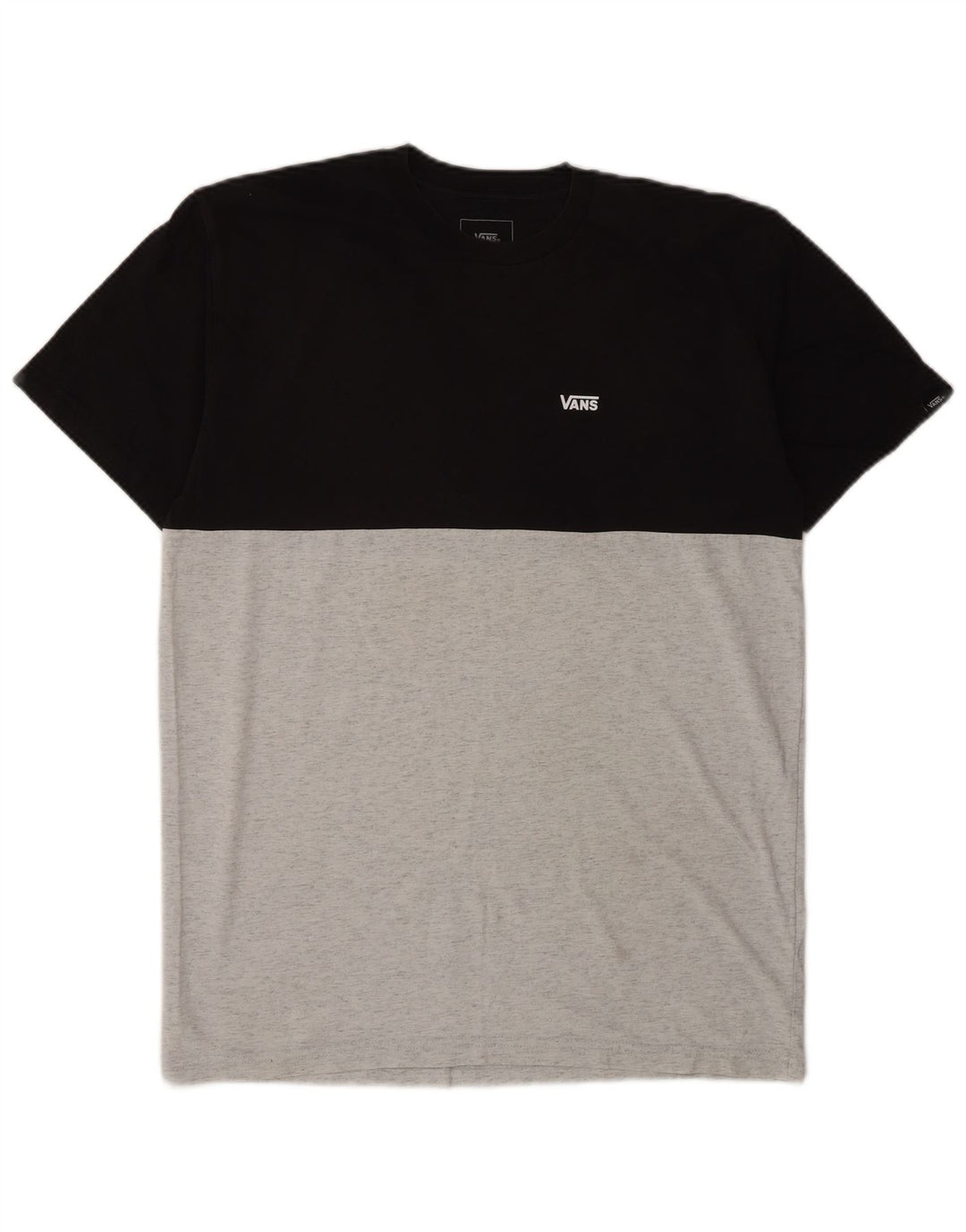 Vans T-shirt coupe classique pour homme en coton color block gris moyen