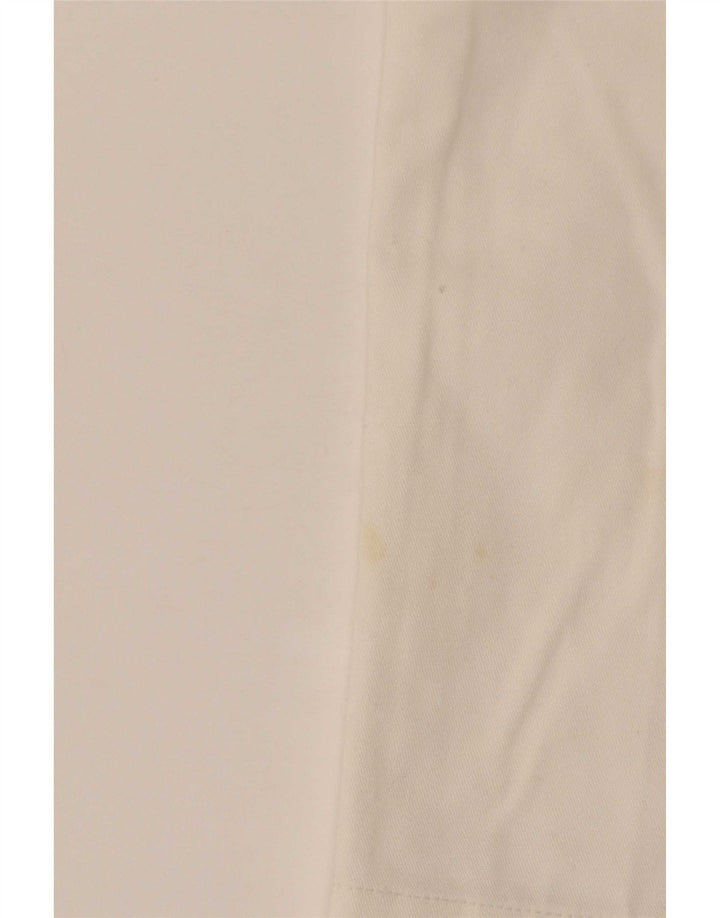 Dickies Pantalon court taille haute pour femme W28 L25 Blanc Polyester