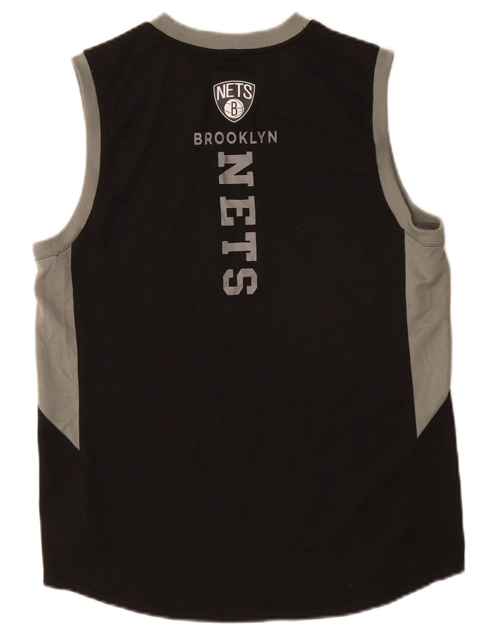 NBA Garçons Brooklyn Nets Graphic Débardeur 14-15 ans Large Noir Colourblock
