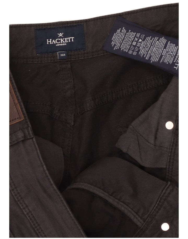 Hackett Pantalon décontracté slim pour homme W36 L31 Marron Coton