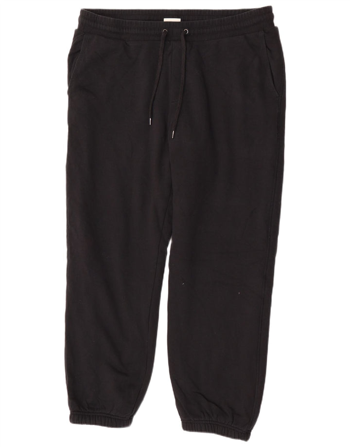 Marks & Spencer Pantalon de survêtement pour homme en coton noir Taille L