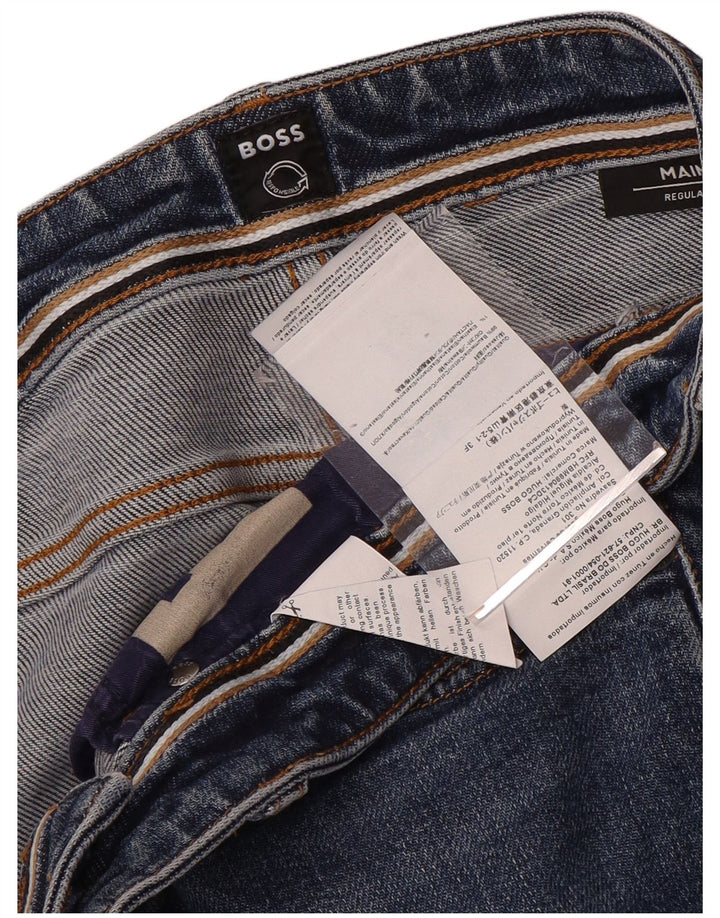 Hugo Boss Jean droit régulier W33 L28 bleu coton