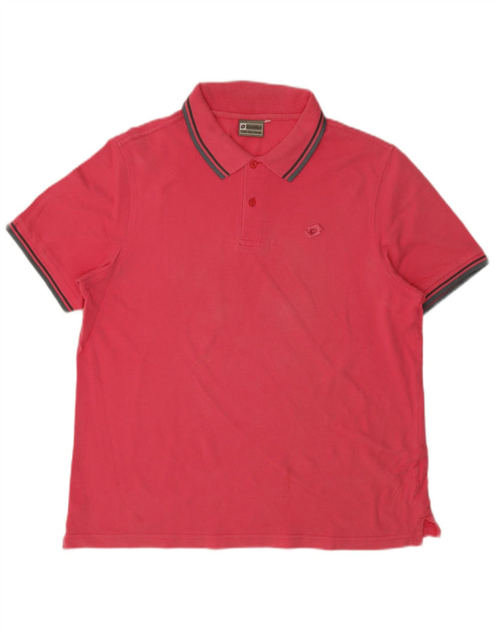Lotto Polo Homme Rose Moyen