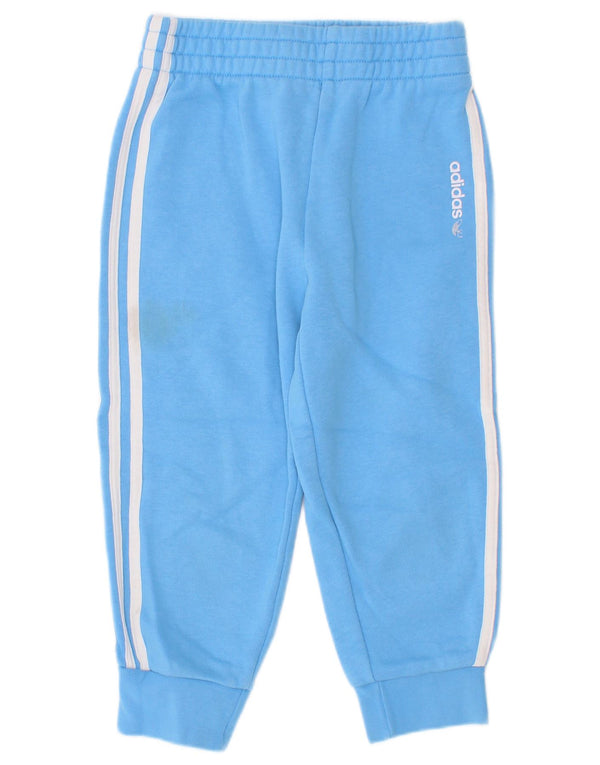 Adidas Pantalon de Survêtement Garçon Joggers 3-4 Ans Bleu Coton
