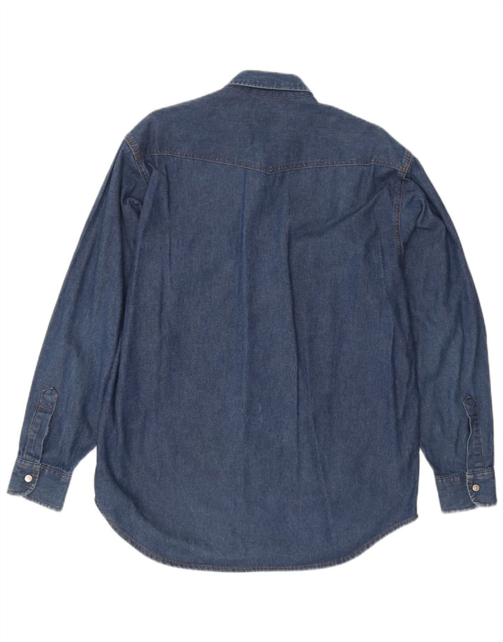 Carrera Chemise En Jean Bleu Moyen Coton Homme