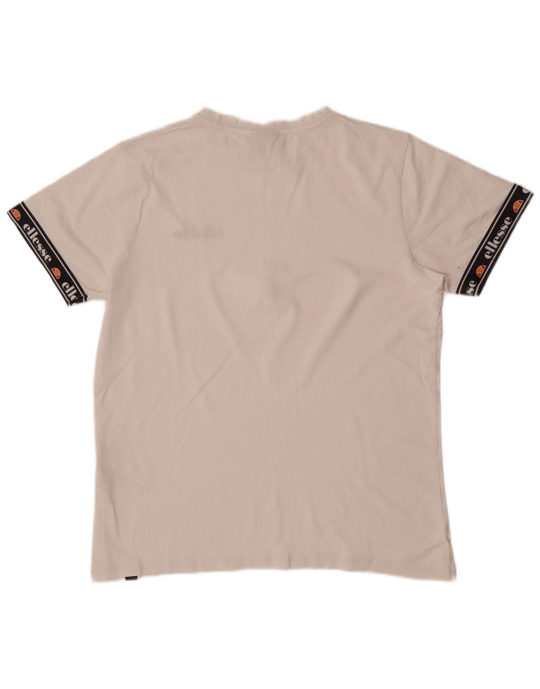 Ellesse T-shirt graphique en coton color block blanc moyen |