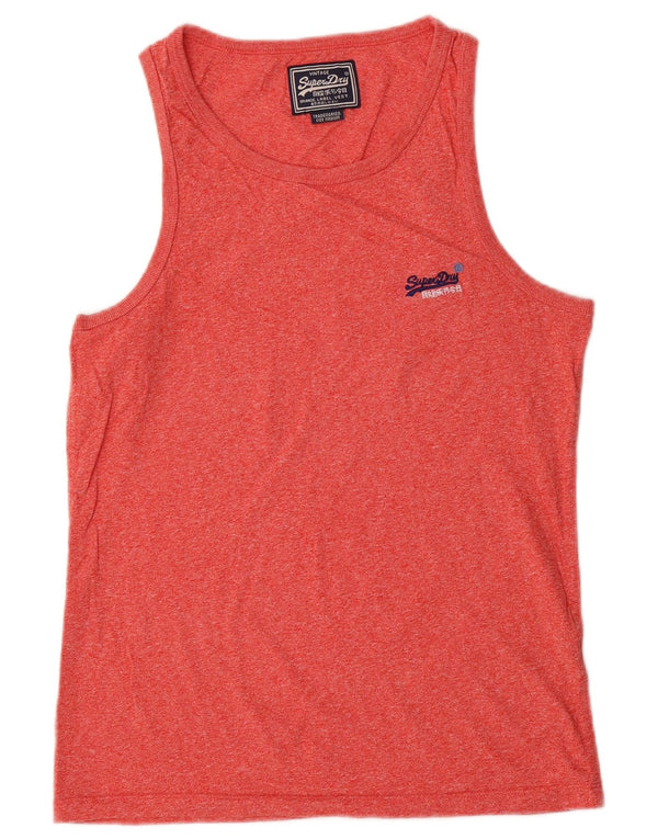 Superdry Débardeur Homme Rouge Moyen Flecked Cotton
