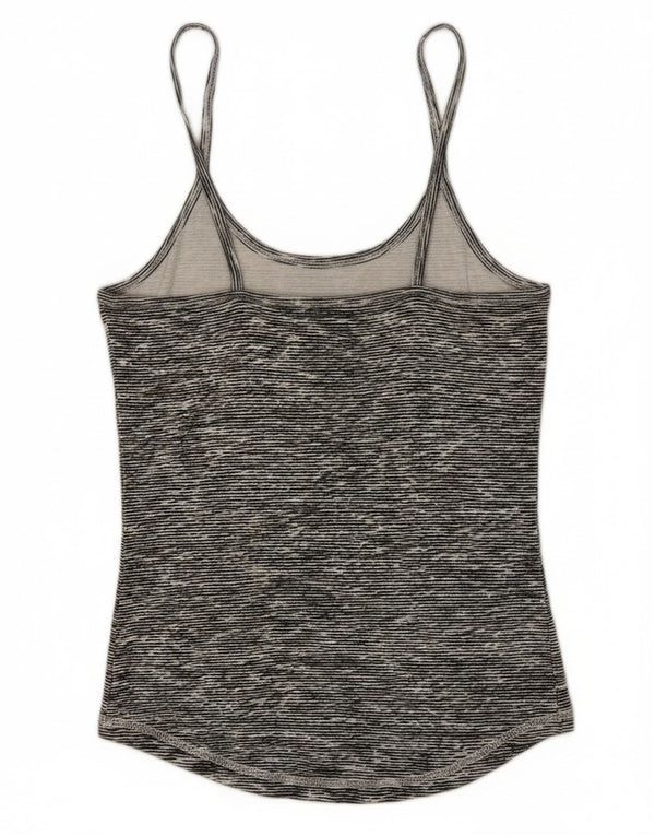 Champion Cami Top Femme UK 12 Coton Chiné Gris Moyen