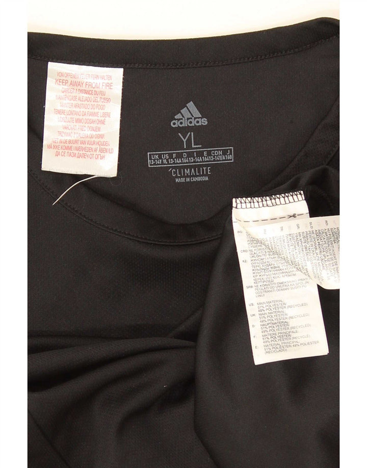 Adidas T-Shirt Garçon 13-14 ans Noir Colourblock Polyester
