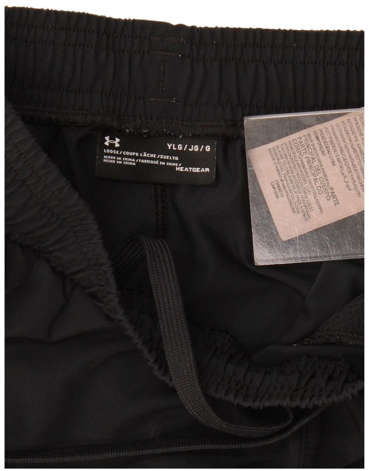 UNDER ARMOUR Short de sport Heat Gear Graphic pour garçon 11-12 ans Grand Noir